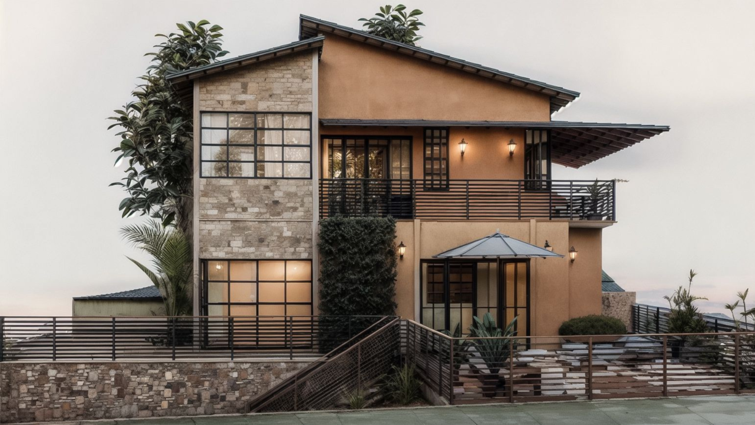 casa de luxo, imóveis de alto padrão, fachada moderna, fachada de pedra, porta alta, vidros na fachada, casas de luxo, imóveis de alto padrão, projeto arquitetônico.