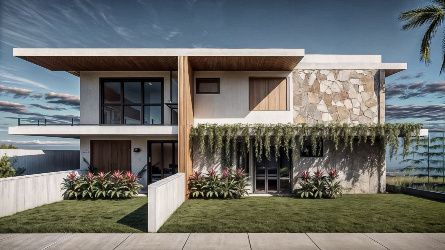 casa de luxo, imóveis de alto padrão, fachada moderna, fachada de pedra, porta alta, vidros na fachada, casas de luxo, imóveis de alto padrão, projeto arquitetônico.